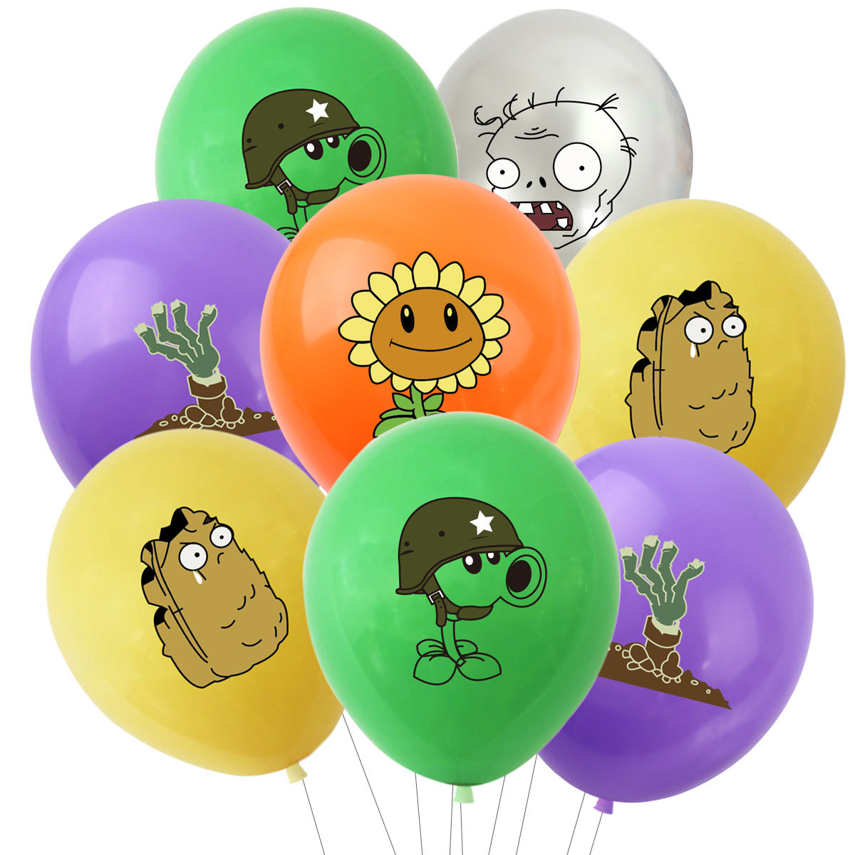 Zombie Party Games - 10 adet 12 inç Bitkiler VS
