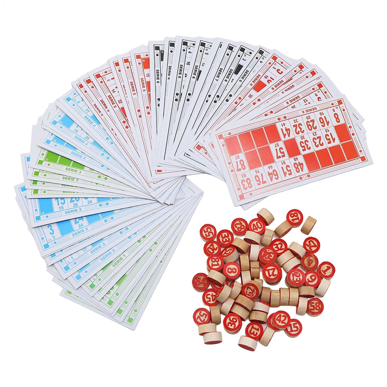 Party Games Easy - Vintage Ahşap Bingo Oyun Seti Büyük