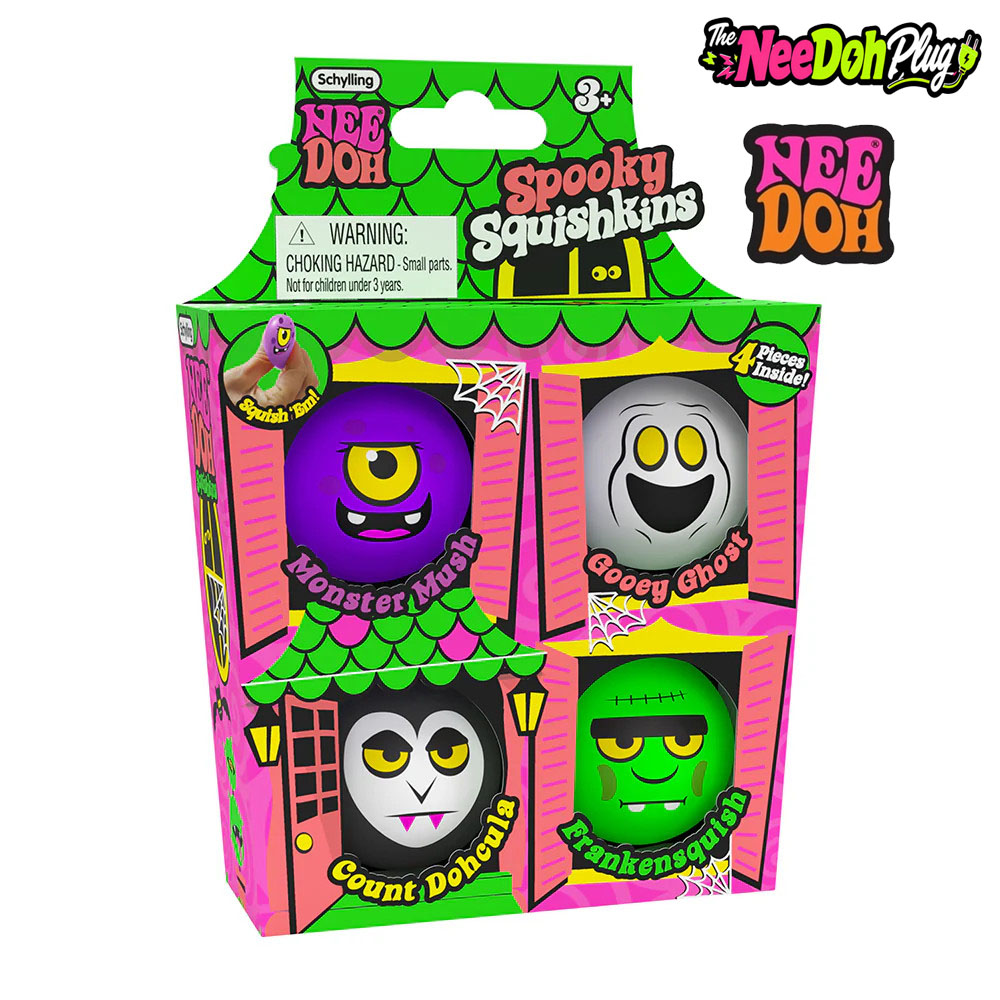 Party Games Mini - Schylling NeeDoh Cadılar Bayramı Mini Hayalet