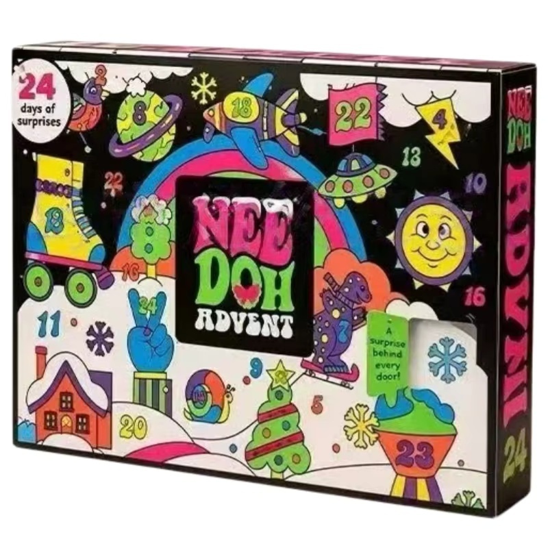 Party Games New Year - 2026 NeeDoh Advent Takvimi 3D PVC
