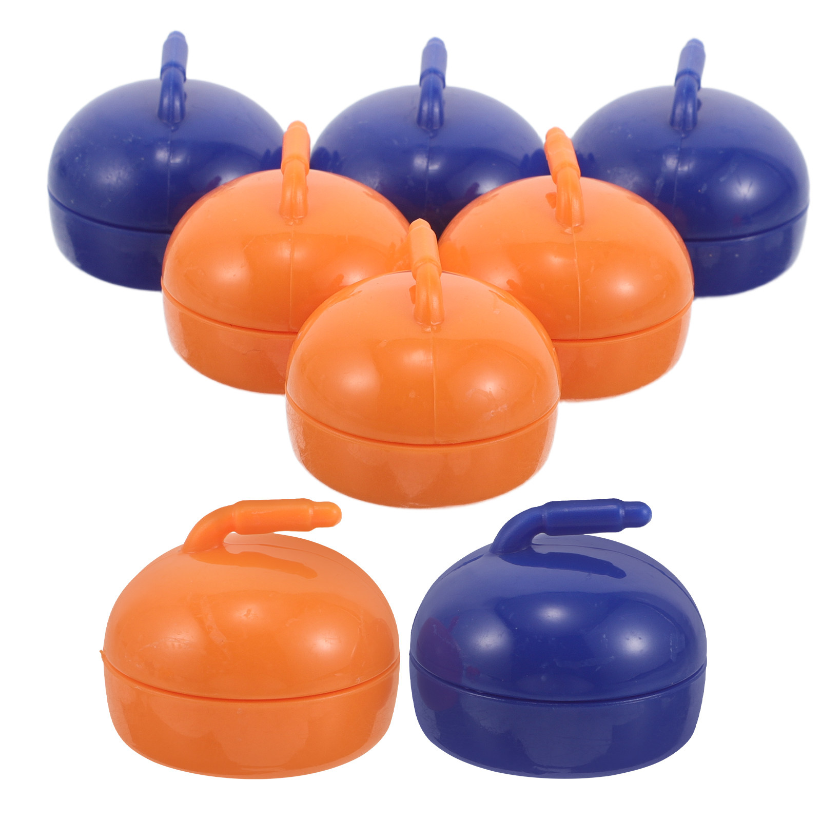 Party Games Mini - 8 Adet Masa Üstü Curling Pucks,