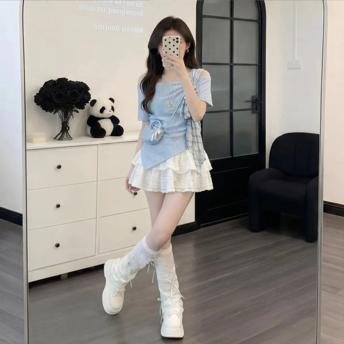 Kadın Kore Yazlık Tatlı Mavi T - Party Games Mini incelemesi ve fiyatı