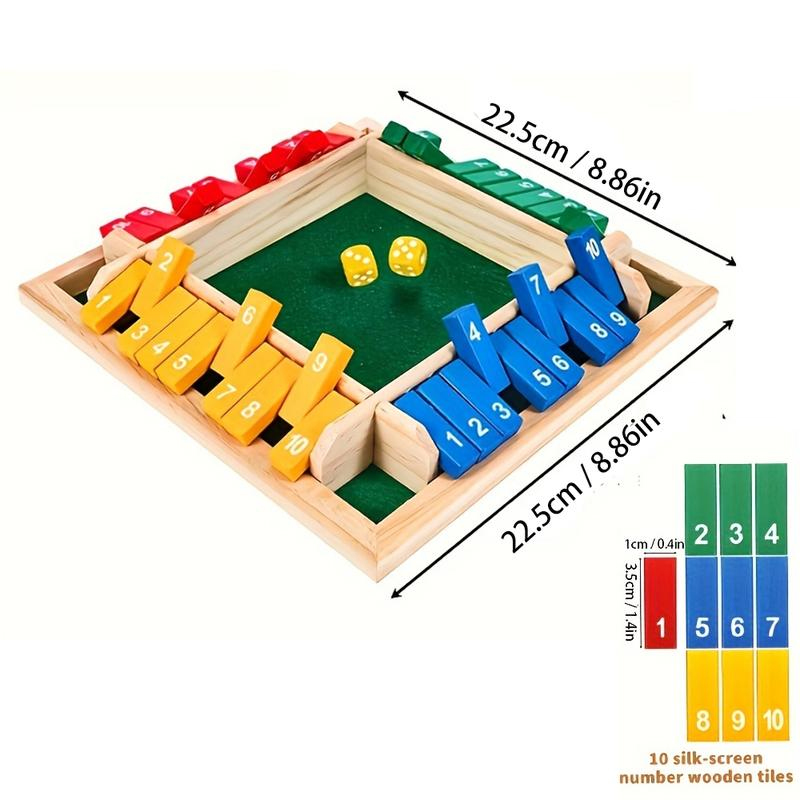 Kutu Oyunu Ahşap Zar Dört Tara - Party Games For 7 People incelemesi ve fiyatı