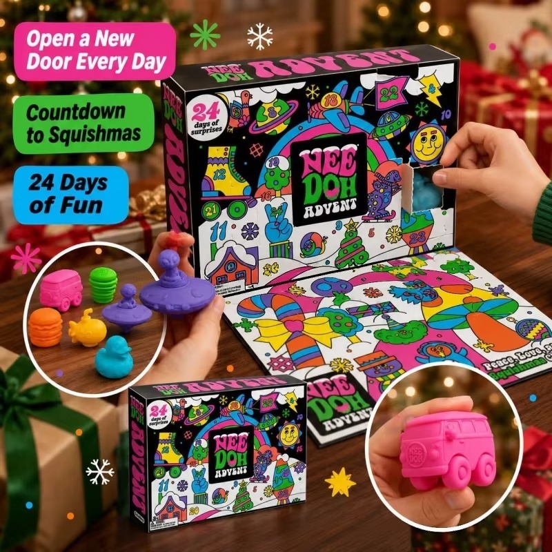 2026 NeeDoh Advent Takvimi 3D  - Party Games New Year incelemesi ve fiyatı