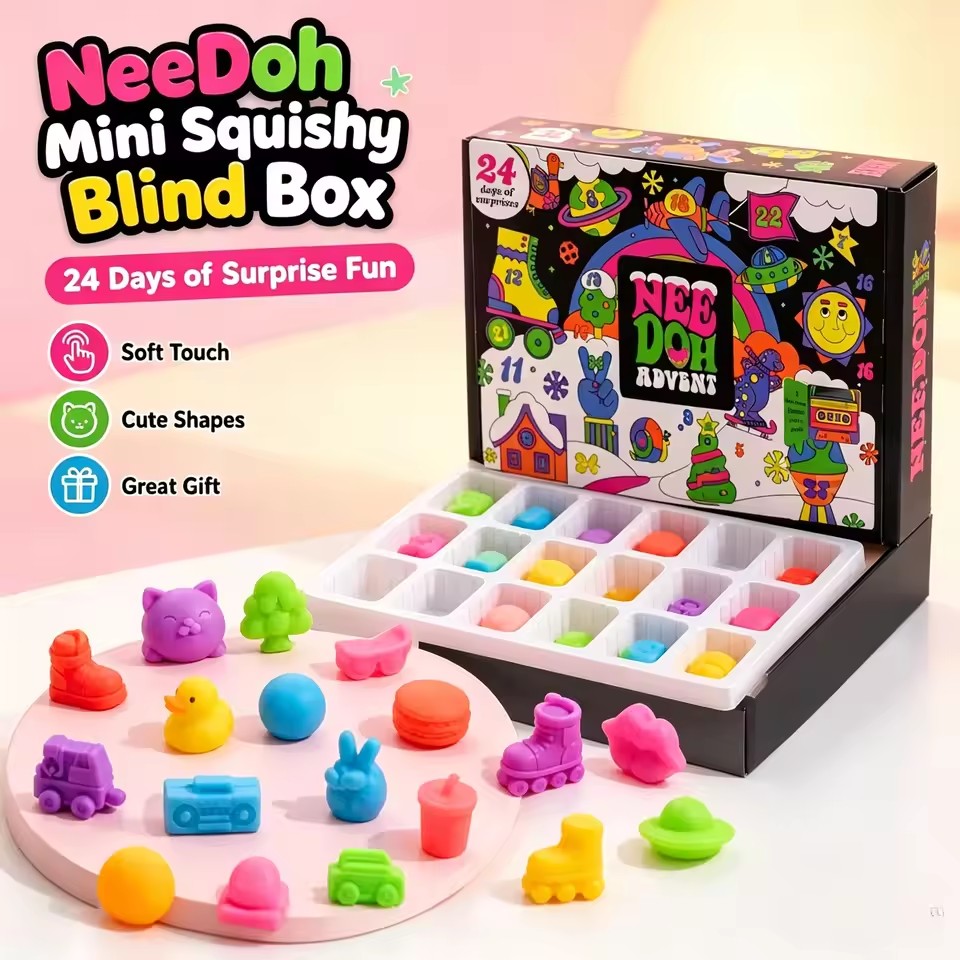 2026 NeeDoh Advent Takvimi 3D  - Party Games New Year incelemesi ve fiyatı